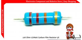22K Ohm 1/2Watt Carbon Film Resistor