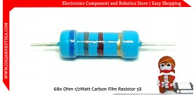 680 Ohm 1/2Watt Carbon Film Resistor