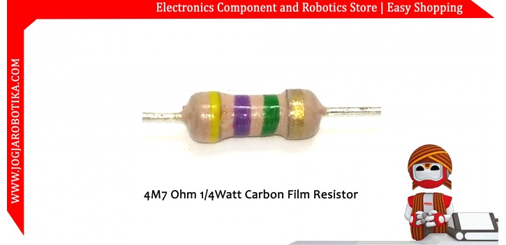 4M7 Ohm 1/4Watt Carbon Film Resistor