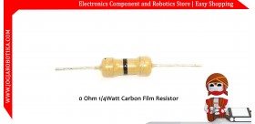 0 Ohm 1/4Watt Carbon Film Resistor