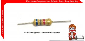 6K8 Ohm 1/4Watt Carbon Film Resistor