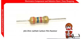 3K6 Ohm 1/4Watt Carbon Film Resistor