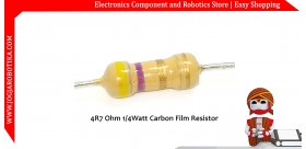 4R7 Ohm 1/4Watt Carbon Film Resistor