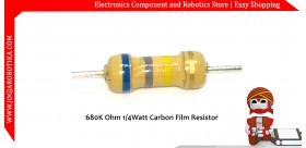 680K Ohm 1/4Watt Carbon Film Resistor