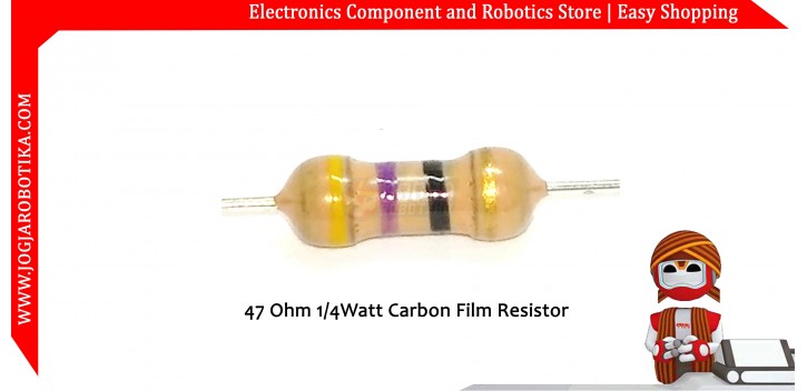 47 Ohm 1/4Watt Carbon Film Resistor