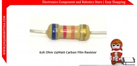 62K Ohm 1/4Watt Carbon Film Resistor