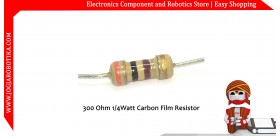 300 Ohm 1/4Watt Carbon Film Resistor