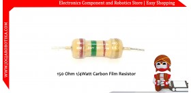 150 Ohm 1/4Watt Carbon Film Resistor