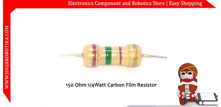 150 Ohm 1/4Watt Carbon Film Resistor