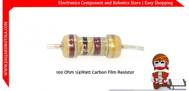 100 Ohm 1/4Watt Carbon Film Resistor