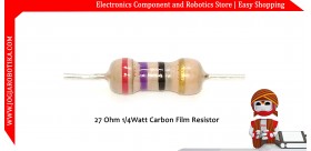 27 Ohm 1/4Watt Carbon Film Resistor