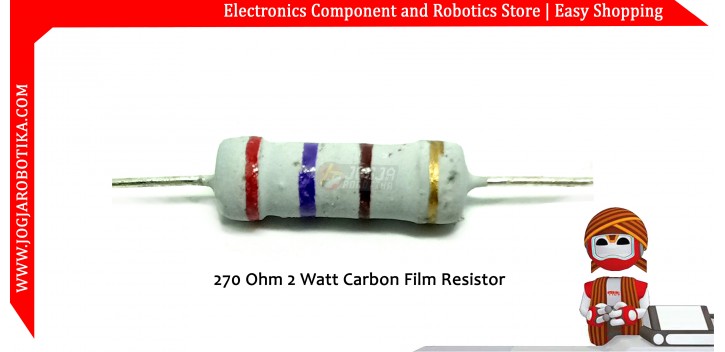 270 Ohm 2 Watt Carbon Film Resistor