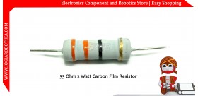 33 Ohm 2 Watt Carbon Film Resistor