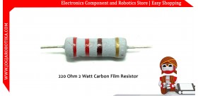 220 Ohm 2 Watt Carbon Film Resistor
