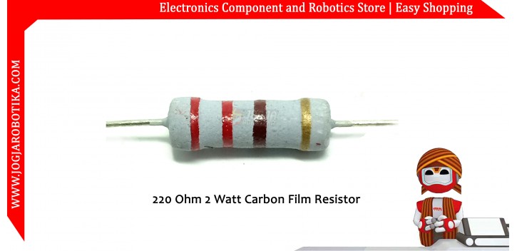 220 Ohm 2 Watt Carbon Film Resistor
