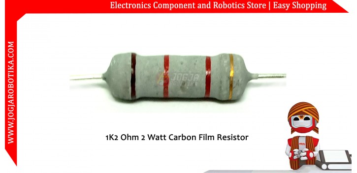 1K2 Ohm 2 Watt Carbon Film Resistor