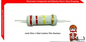 220K Ohm 2 Watt Carbon Film Resistor