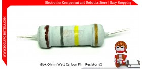 180K Ohm 1 Watt Carbon Film Resistor