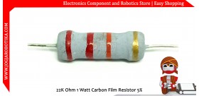 22K Ohm 1 Watt Carbon Film Resistor
