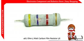 4K7 Ohm 5 Watt Carbon Film Resistor