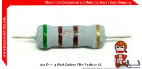 510 Ohm 3 Watt Carbon Film Resistor