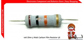 10K Ohm 3 Watt Carbon Film Resistor