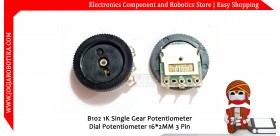 B102 1K Single Gear Potentiometer Dial Potentiometer 16*2MM 3 Pin