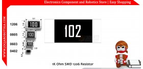 1K Ohm SMD 1206 Resistor