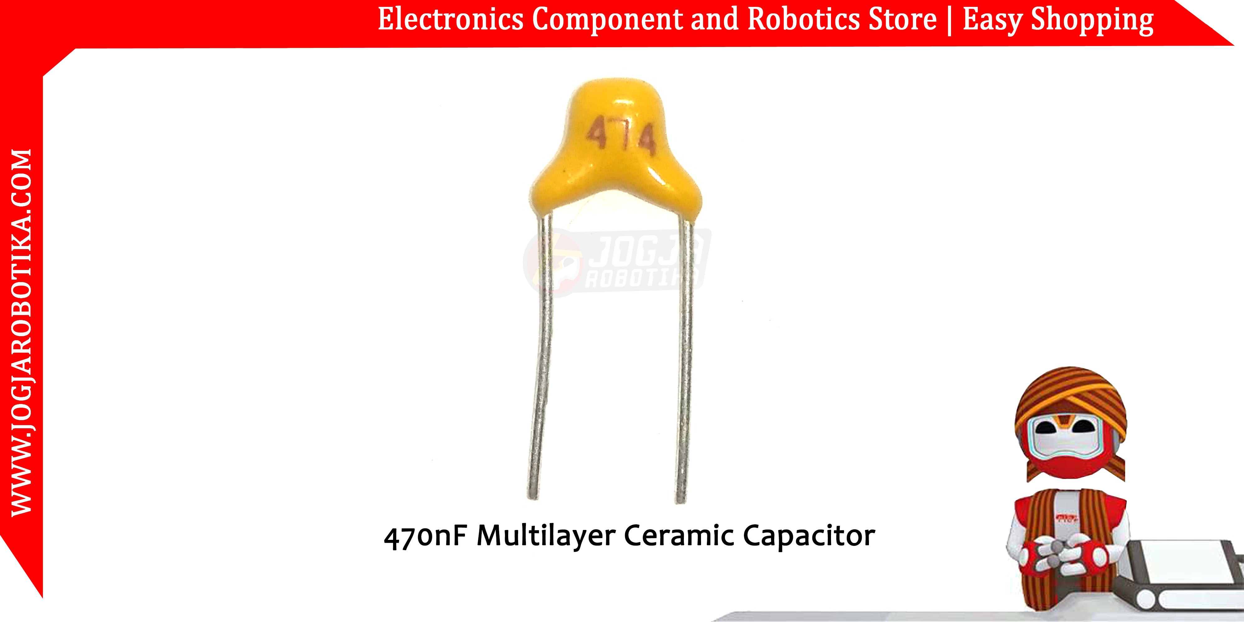 Jual 470nF 0.47uF Multilayer Ceramic Capacitor