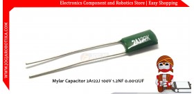 Mylar Capacitor 2A122J 100V 1.2NF 0.0012UF