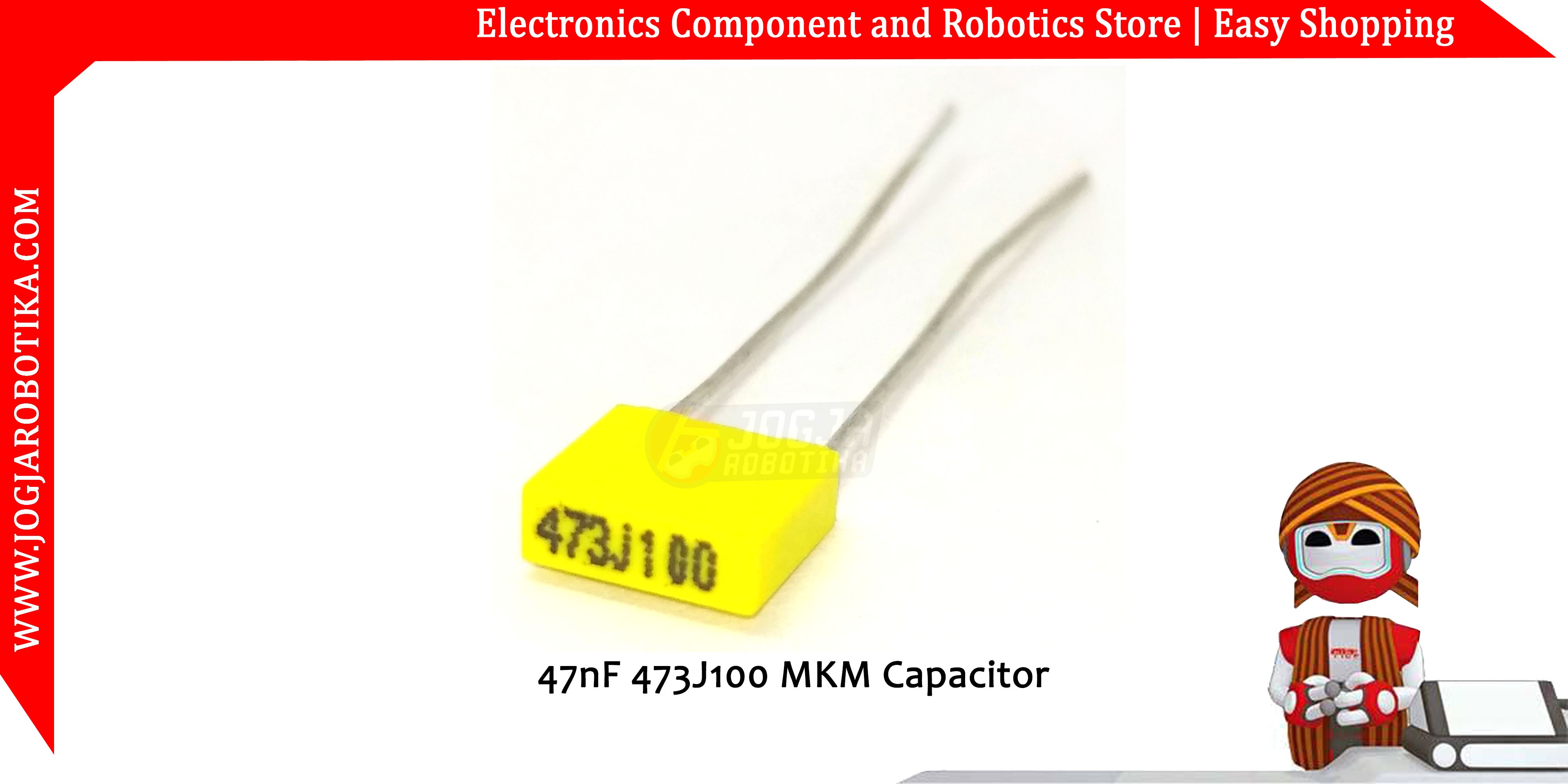 Jual 47nF 473J100 MKM Capacitor