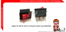 Saklar On-Off AC KCD1-101 Rocker Switch 19x12MM-RED