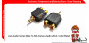 Jack Audio Stereo Male To RCA Famale Audio 2 RCA 1 Gold Plated