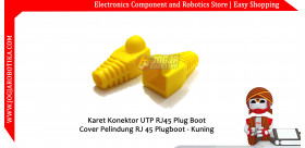 Karet Konektor UTP RJ45 Plug Boot Cover Pelindung RJ 45 Plugboot - Kuning