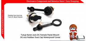 Jack DC Female Panel Mount Rubber Dust Cap Cover