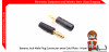 Banana Jack Male Plug Connector 4mm Gold Plated - Hitam