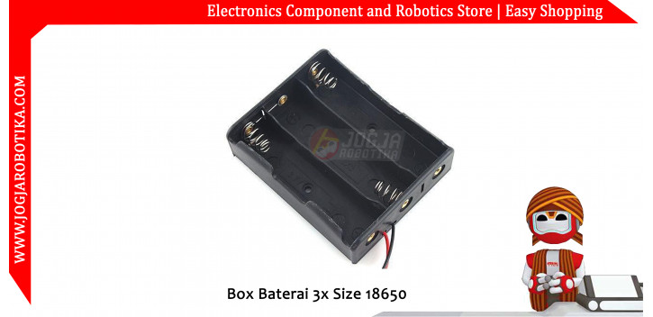 Box Baterai 3x Size 18650