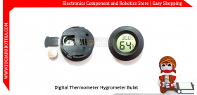 Digital Thermometer Hygrometer Bulat