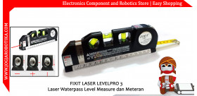 FIXIT LASER LEVELPRO 3 Laser Waterpass Level Measure dan Meteran