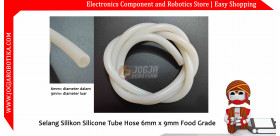 Selang Silikon Silicone Tube Hose 6mm x 9mm Food Grade