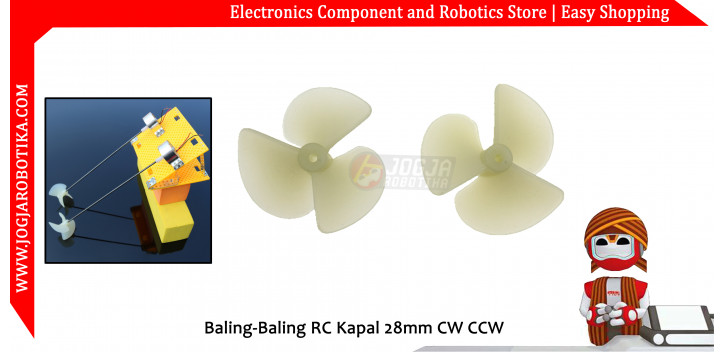 Baling-Baling RC Kapal 28mm CW CCW