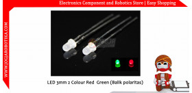 LED 3mm 2 Colour Red Green (Balik polaritas)
