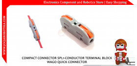 COMPACT CONNECTOR SPL-1 CONDUCTOR TERMINAL BLOCK WAGO QUICK CONNECTOR