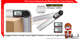 Penggaris Busur Derajat Sudut Digital Stainless Protractor Angle Meter