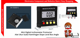 Mini Digital Inclinometer Protractor Alat Ukur Sudut Kemiringan Slope Level Box Angle