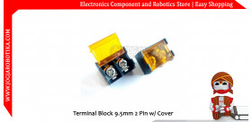 Terminal Block 9.5mm 2 Pin w/ Cover