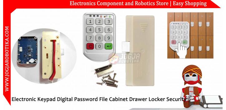 Electronic Keypad Digital Password File Cabinet Drawer Locker Security