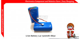 Li-ion Battery 7.4v 1500mAh 18650