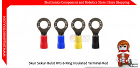 Skun Sekun Bulat RV2-6 Ring Insulated Terminal-Red