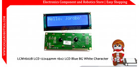 LCM1602B LCD 122x44mm 16x2 LCD Green BG Black Character